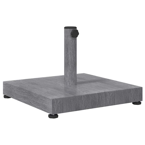 vidaXL Base para sombrilla Aspecto de Madera Gris Oscuro