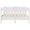 vidaXL Estructura de cama sin colch&oacute;n madera de pino blanca 120x200 cm