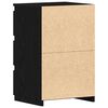 vidaXL Armario de Noche con caj&oacute;n 2 pcs Roble Negro 40 x 35 x 62,5 cm