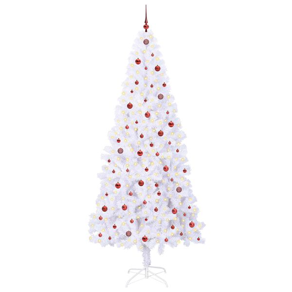 vidaXL &Aacute;rbol de Navidad artificial con 300 LED 240 cm PVC y Acero