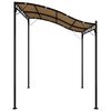 vidaXL Toldo acero y tela gris taupe 2x2,3 m 180 g/m&sup2;