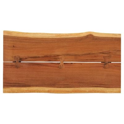 vidaXL Mesa de centro de madera maciza de Suar 102x54x41 cm