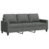 vidaXL Sof&aacute; de 3 plazas de tela gris oscuro 180 cm