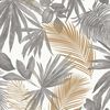 DUTCH WALLCOVERINGS Papel de pared palmetas salvajes gris y beige