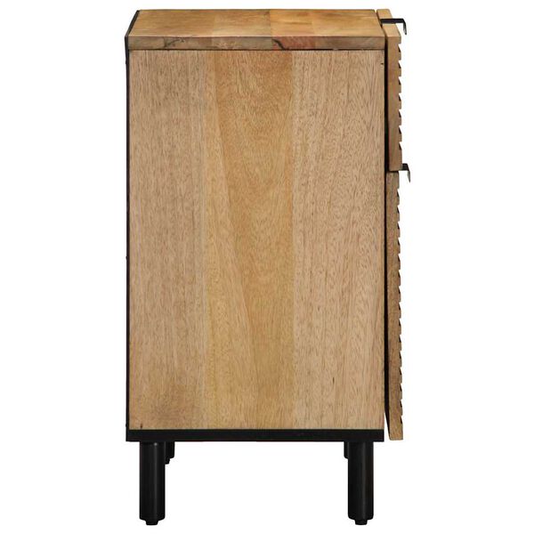 vidaXL Mesita de noche madera maciza de mango 50x33x60 cm marr&oacute;n