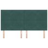 vidaXL Cabecero con cabecera Verde oscuro 180 cm Cuero sint&eacute;tico