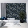 Noordwand Papel de pared Zero Exotic Animals azul
