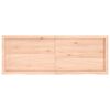 vidaXL Estante de pared madera maciza roble sin tratar 140x50x(2-4) cm