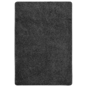 vidaXL Alfombra peluda antideslizante gris oscuro 160x230 cm