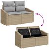 vidaXL Conjunto de sof&aacute;s de jard&iacute;n 11 pcs Beige y Gris Claro