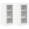 vidaXL Mueble colgante 2 pcs 40 x 31 x 80 cm Madera de ingenier&iacute;a