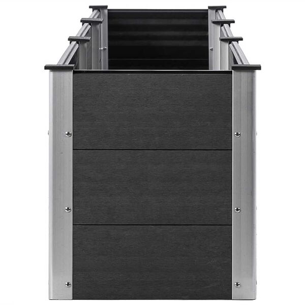 vidaXL Arriate de WPC gris 300x50x54 cm