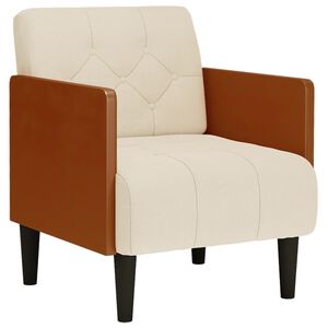 vidaXL Sill&oacute;n con reposabrazos de 55 cm, de lino