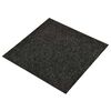 vidaXL Alfombra 20 pcs Negro 50 x 50 cm Bet&uacute;n