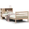 vidaXL Cama con estanter&iacute;a sin colch&oacute;n madera maciza de pino 90x200 cm