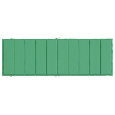 vidaXL Cojín de tumbona de tela Oxford verde 186x58x3 cm
