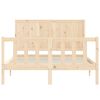vidaXL Estructura de cama sin colchón madera maciza de pino 140x190 cm