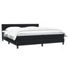 vidaXL Cama box spring con colch&oacute;n terciopelo negro 200x210 cm