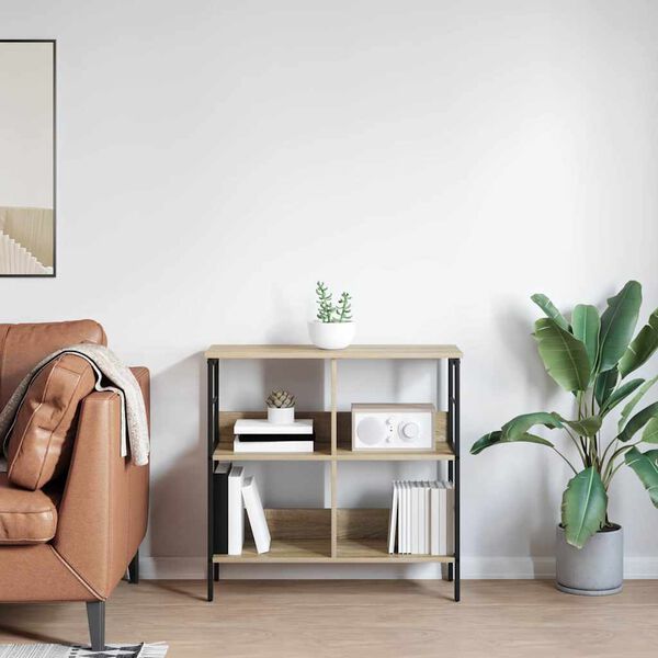 vidaXL Estante de libros Roble Sonoma 82 x 32 x 79 cm