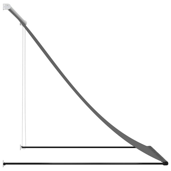 vidaXL Toldo retr&aacute;ctil de tela y acero gris antracita 100x150 cm
