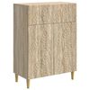 vidaXL Aparador Roble Sonoma 66 x 34,5 x 90 cm Madera de ingenier&iacute;a