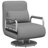 vidaXL Silla giratoria y sof&aacute; cama tela gris claro