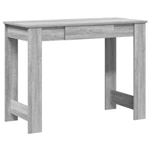 vidaXL Escritorio de madera contrachapada gris sonoma 100x45x75 cm