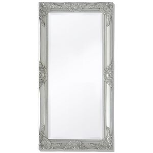 vidaXL Espejo de pared estilo barroco plateado 100x50 cm