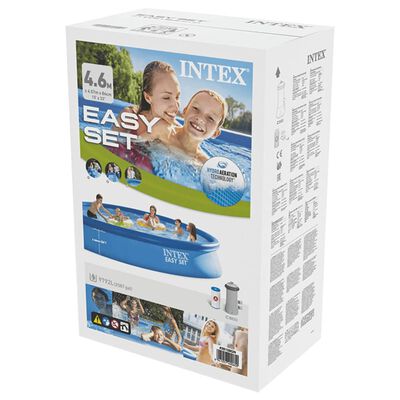 Intex Piscina Easy Set con sistema de filtro 457x84 cm