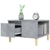 vidaXL Mesa de centro madera contrachapada gris hormigón 55x55x36,5 cm