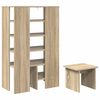 vidaXL Armario Zapatero 2 pcs Roble Sonoma Madera de ingenier&iacute;a