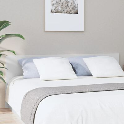 vidaXL Cabecero de cama madera contrachapada blanco 200x1,5x80 cm