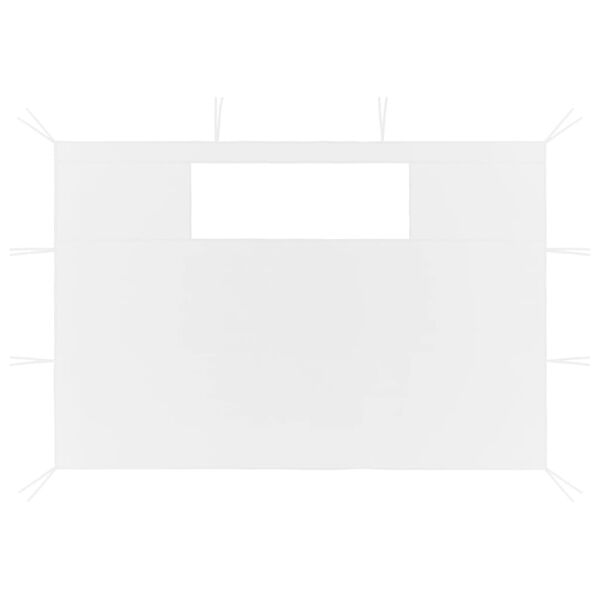 vidaXL Paredes laterales de cenador con ventanas 2 unidades blanco