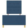 vidaXL Estructura de cama con cabecera Azul 90 x 190 cm tela