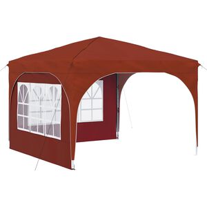 vidaXL Carpa Plegable para Fiestas 290 x 290 x 245 cm Terracota