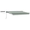 vidaXL Toldo Retr&aacute;ctil El&eacute;ctrico Verde, Blanco, Antracita 3 x 2,5 m