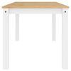 vidaXL Mesa de comedor Panama madera maciza pino blanco 160x80x75 cm