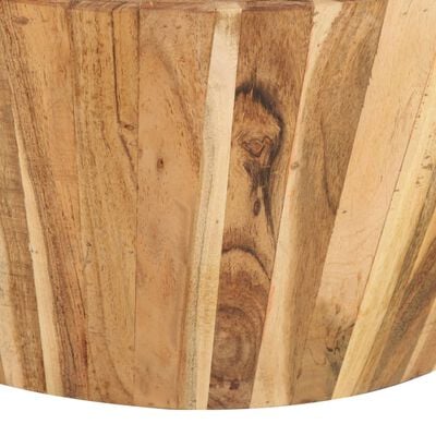 vidaXL Mesa de centro de madera maciza de acacia Ø65x31 cm