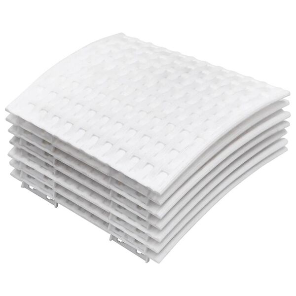 vidaXL Falda del &aacute;rbol de Navidad pl&aacute;stico blanca &Oslash;56x23 cm