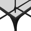 vidaXL Mesa de centro superficie de vidrio acero 98,5x50x40 cm