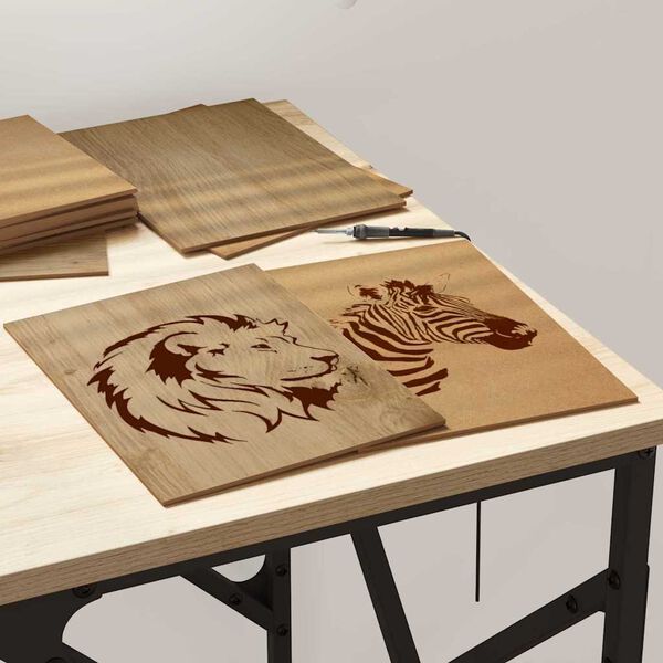 vidaXL Paneles Decorativos 12 pcs Roble artesanal 21 x 30 x 0,27 cm