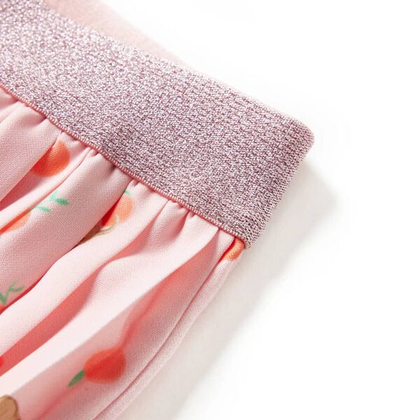 Falda plisada infantil naranja claro 140