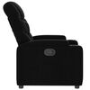 vidaXL Sill&oacute;n reclinable de tela negra