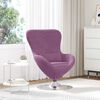 vidaXL Sill&oacute;n huevo Morado Terciopelo