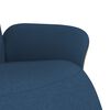 vidaXL Sill&oacute;n reclinable con reposapi&eacute;s tela azul