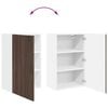 vidaXL Mueble de Cocina con estante Roble Marr&oacute;n 50 x 31 x 80 cm