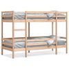 vidaXL Litera de madera maciza de pino 80x200 cm