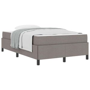 vidaXL Cama tipo Box Spring Taup&eacute; 120 x 190 cm tela