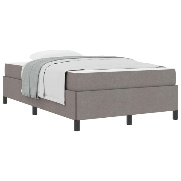 vidaXL Cama tipo Box Spring Taup&eacute; 120 x 190 cm tela