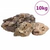 vidaXL Piedras de drag&oacute;n gris 10 kg 10-40 cm